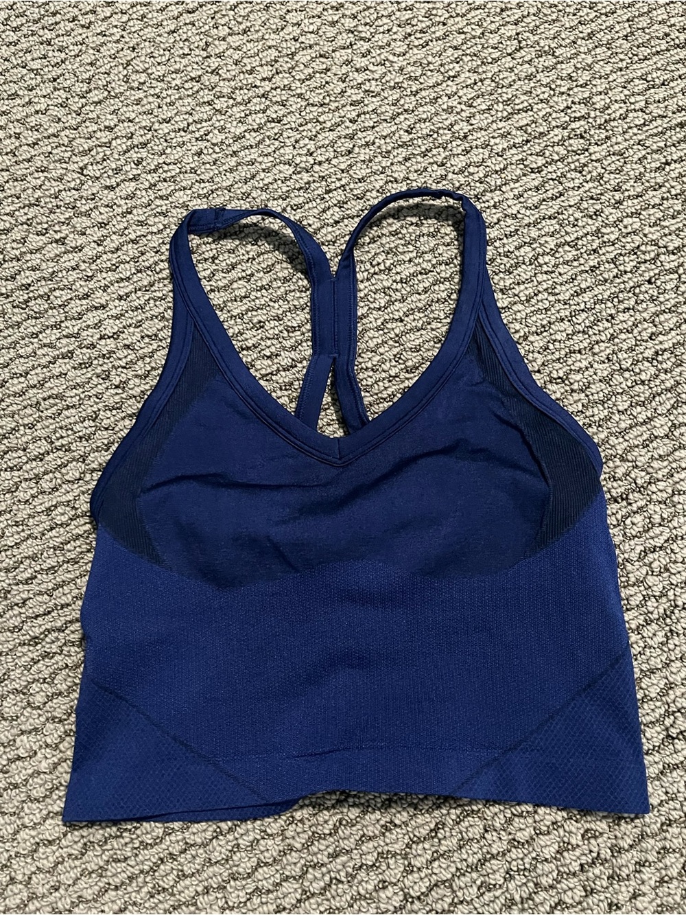 lululemon athletica Dark Navy Seamless Racerback Tank (Ebb Sz 4)